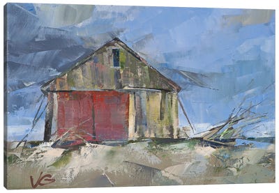 Seasonal Wind Canvas Art Print - Barns