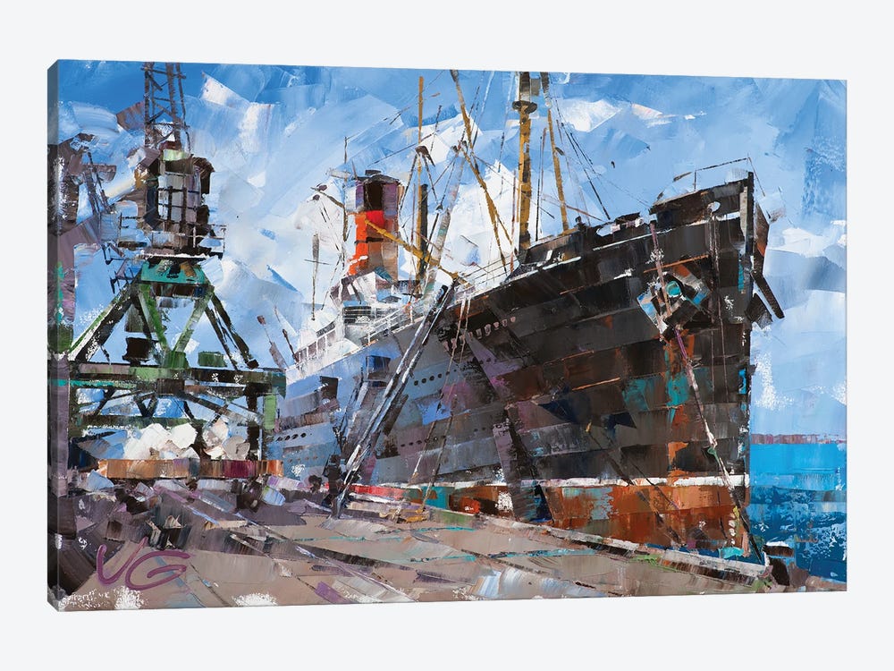 RMS Carpathia II by Volodymyr Glukhomanyuk 1-piece Canvas Artwork