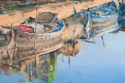 Pier by Volodymyr Glukhomanyuk framed canvas print