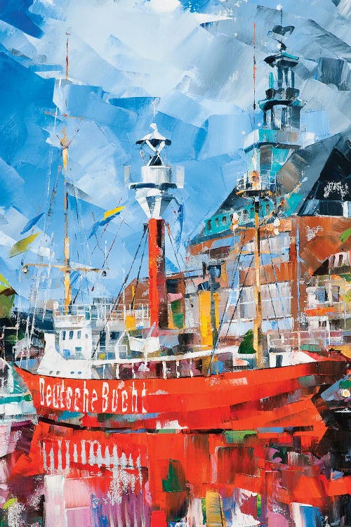 Lightship Amrumbank Series Emden VII by Volodymyr Glukhomanyuk wall art