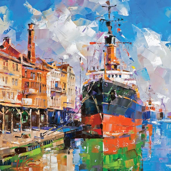 Volodymyr Glukhomanyuk: Between Two Shores Series Golden Age I by Volodymyr Glukhomanyuk