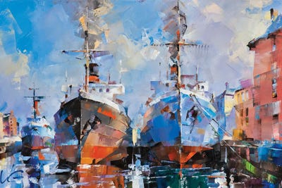 Frosty Morning Series Golden Age V by Volodymyr Glukhomanyuk framed canvas print