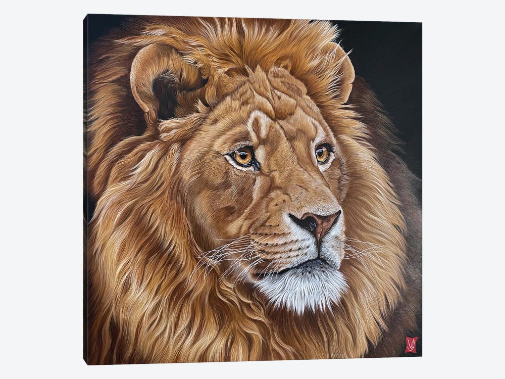 His Majesty (Lion) by Valerie Glasson 1-piece Canvas Wall Art