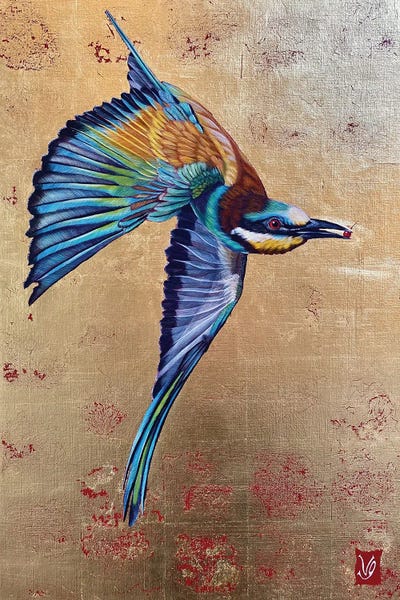 Larceny (Bee-Eater) by Valerie Glasson acrylic art print