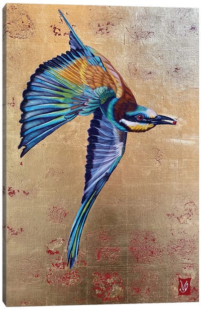 Larceny (Bee-Eater) Canvas Art Print - Valerie Glasson