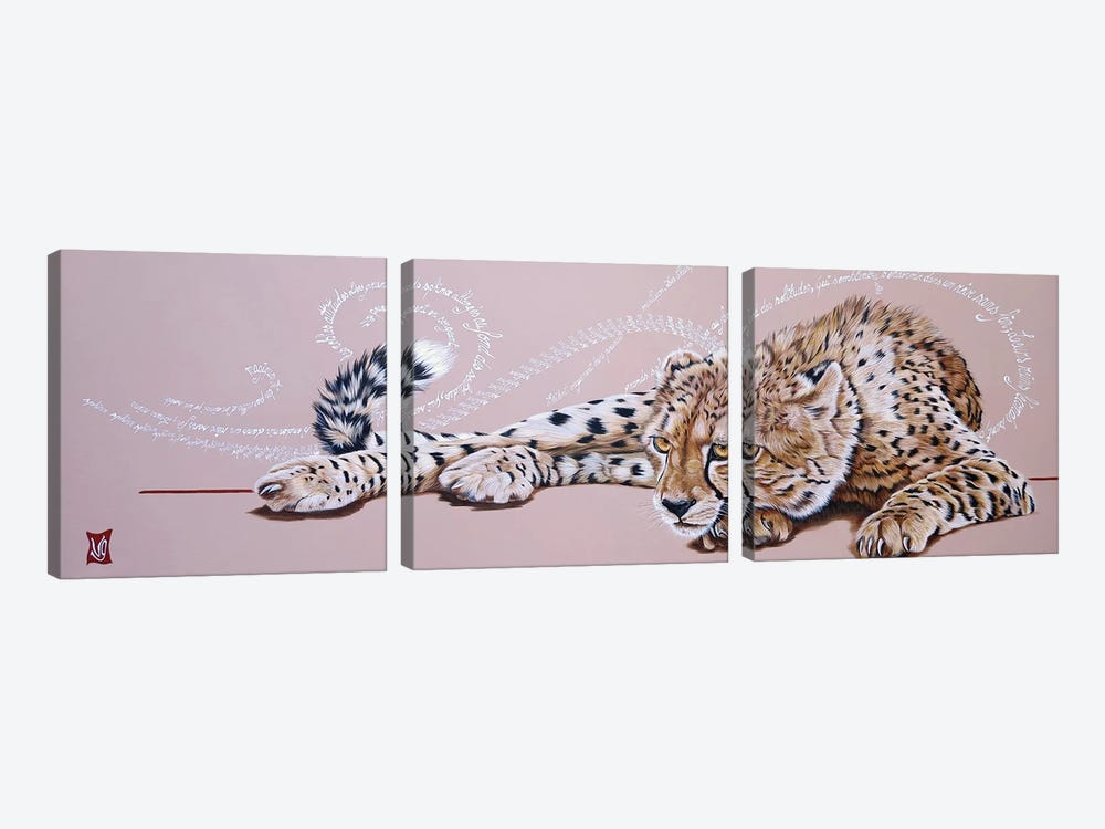 Mystical Pupils (Cheetah) by Valerie Glasson 3-piece Canvas Art