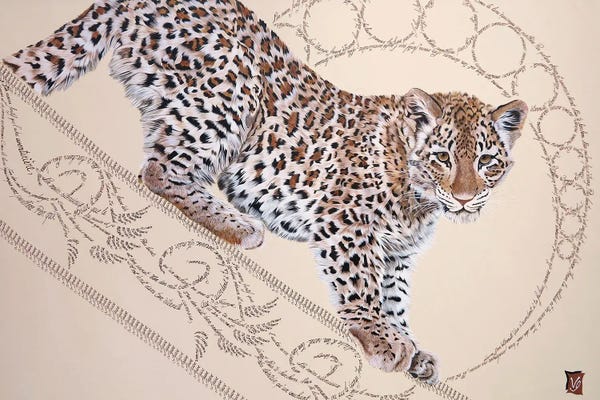 Leopards: On The String (Young Leopard) by Valerie Glasson