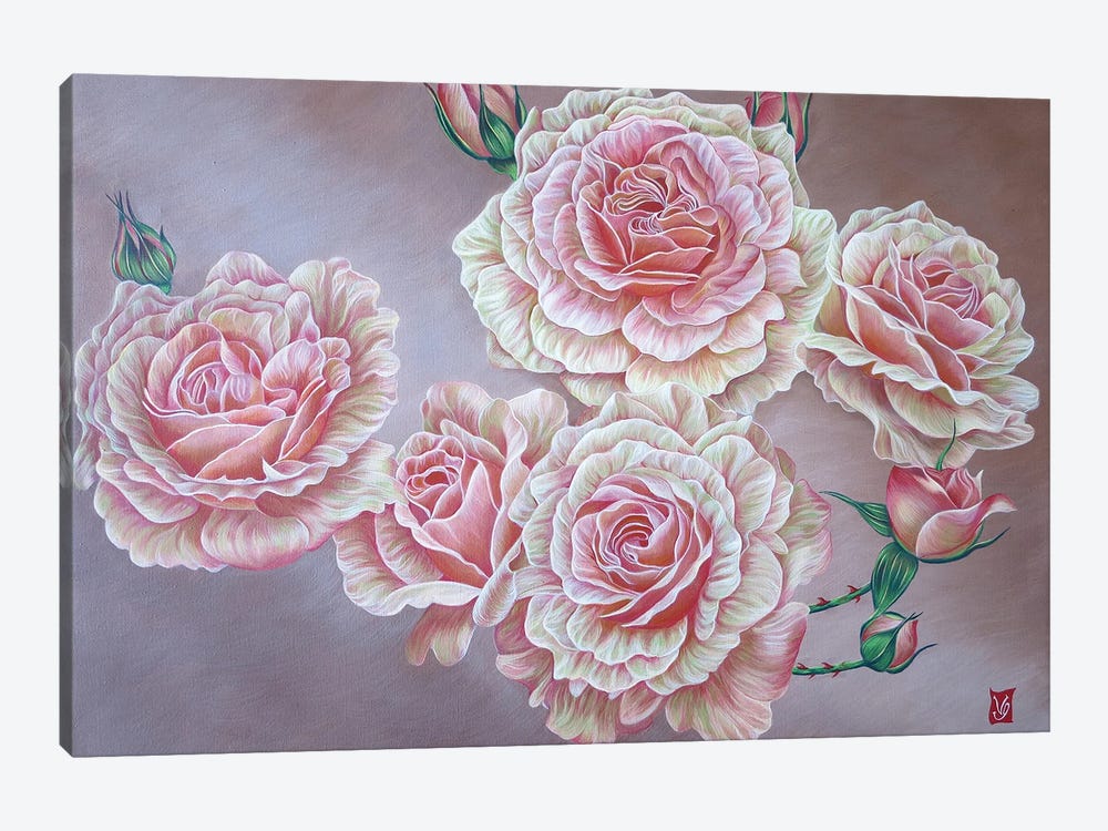 Rustle Of Roses by Valerie Glasson 1-piece Art Print