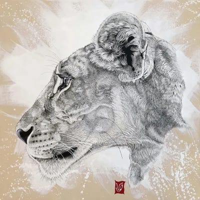 Savannah Princess (Lioness) by Valerie Glasson acrylic art print