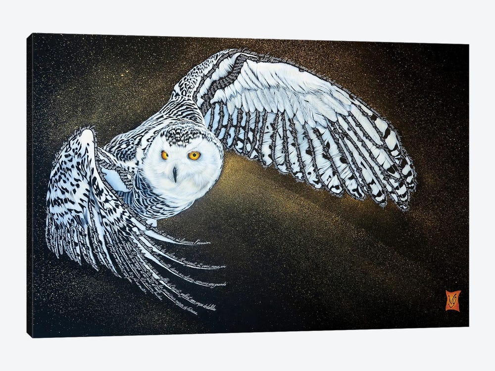 Snow (Snowy Owl) by Valerie Glasson 1-piece Art Print