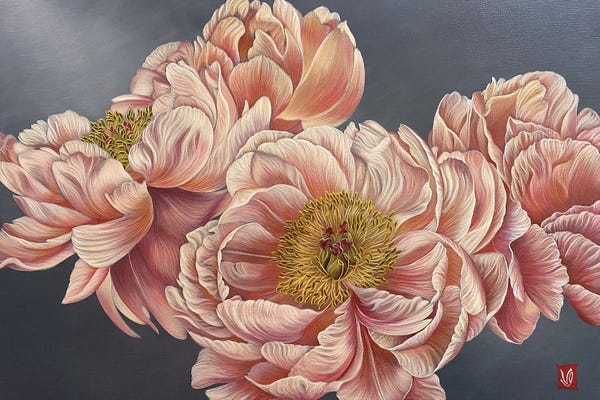 Similar To Georgia O'Keeffe: Spring Scent (Peonies) by Valerie Glasson