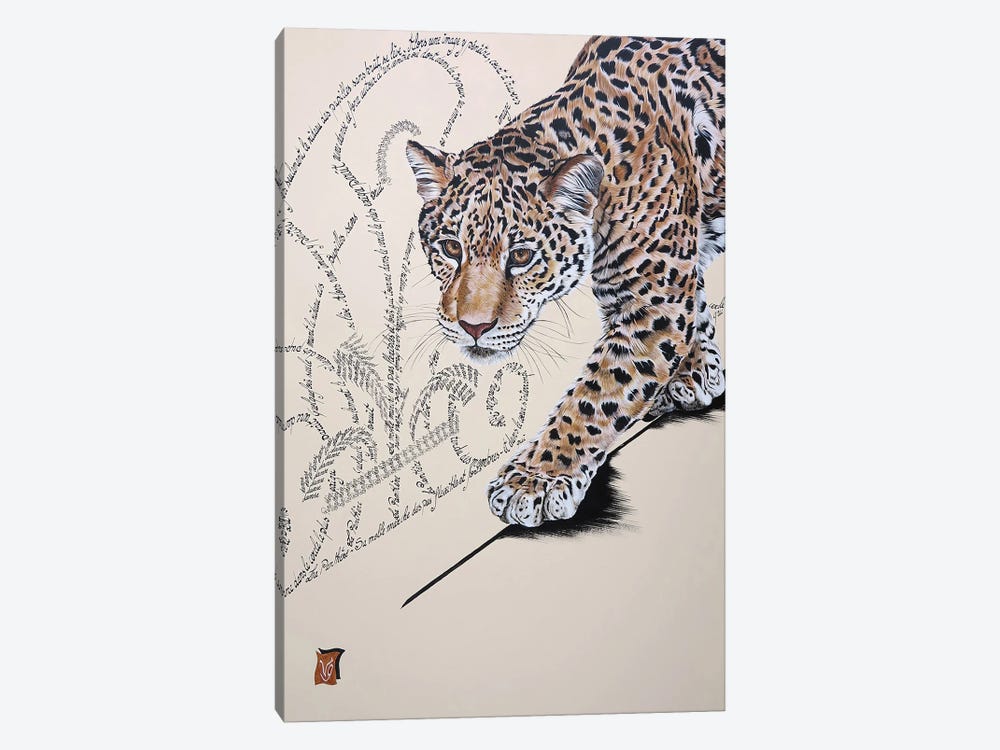 Au Jardin Des Plantes (Leopard) by Valerie Glasson 1-piece Canvas Art