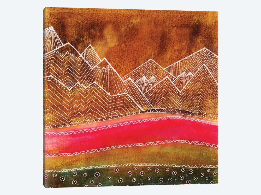 Lines In The Mountains III by Viviana Gonzalez 1-piece Canvas Art Print