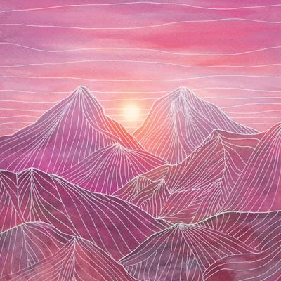 Lines In The Mountains IV by Viviana Gonzalez canvas print