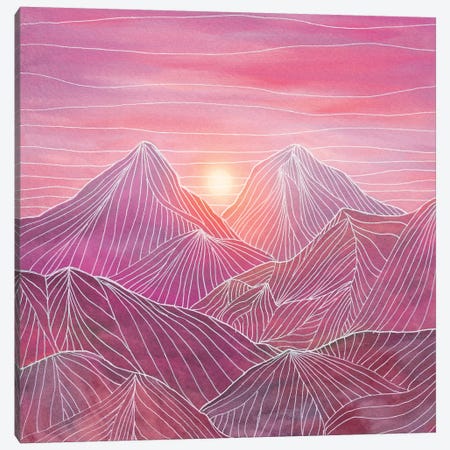 Lines In The Mountains IV Canvas Print #VGO101} by Viviana Gonzalez Canvas Artwork
