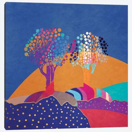 Retro Trees II Canvas Print #VGO105} by Viviana Gonzalez Canvas Print