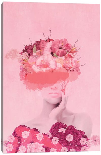 Woman In Flowers I Canvas Art Print - Viviana Gonzalez