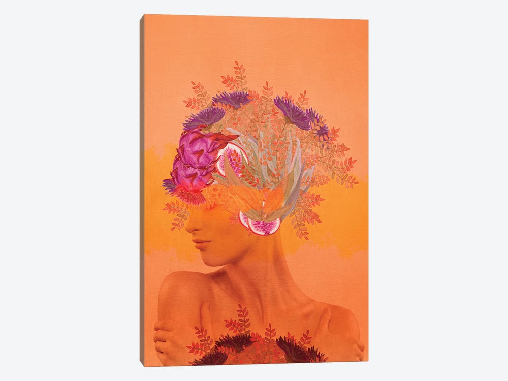 Woman In Flowers III by Viviana Gonzalez 1-piece Canvas Artwork