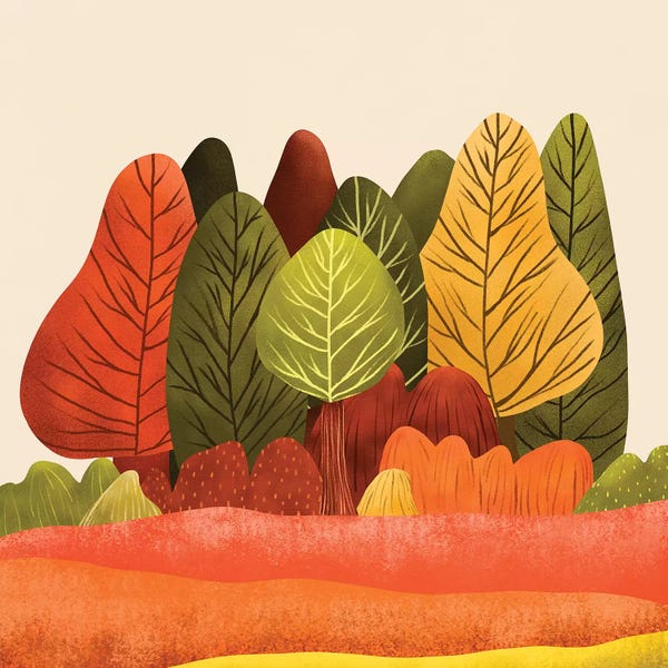 Scandinavian Office: Autumn Landscapes I by Viviana Gonzalez