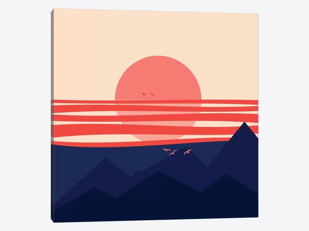 Minimal Sunset IV by Viviana Gonzalez 1-piece Art Print