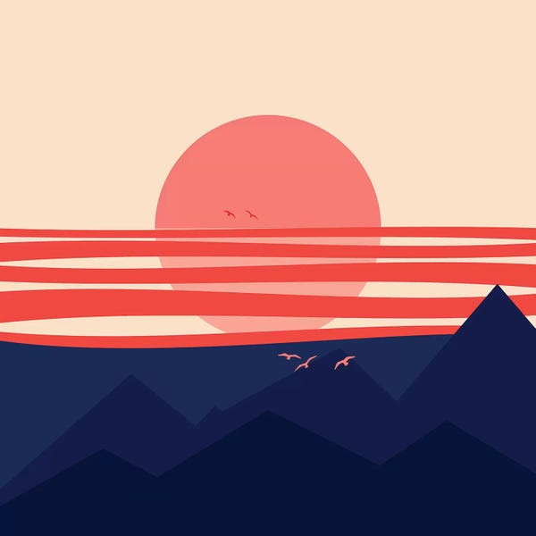 The Seventies: Minimal Sunset IV by Viviana Gonzalez