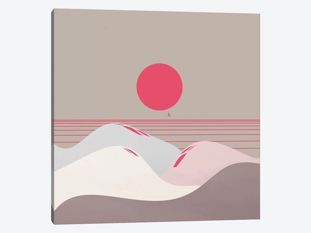 Minimal Sunset IX by Viviana Gonzalez 1-piece Canvas Print