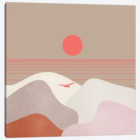 Minimal Sunset XI Canvas Print #VGO122} by Viviana Gonzalez Canvas Art