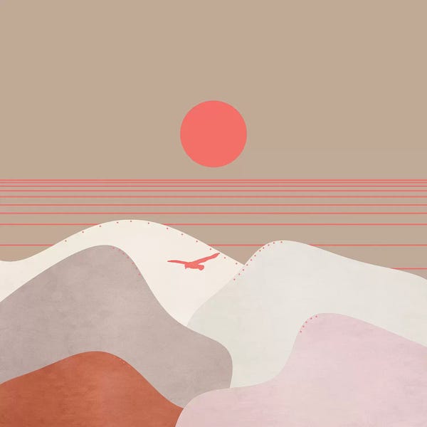 Scandinavian Office: Minimal Sunset XI by Viviana Gonzalez