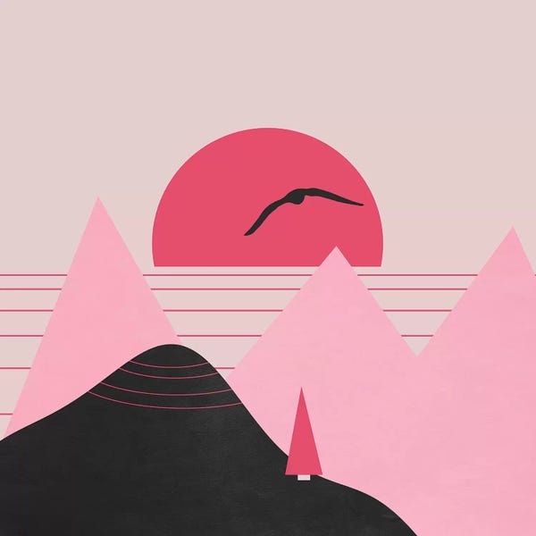 Scandinavian Office: Minimal Sunset XV by Viviana Gonzalez