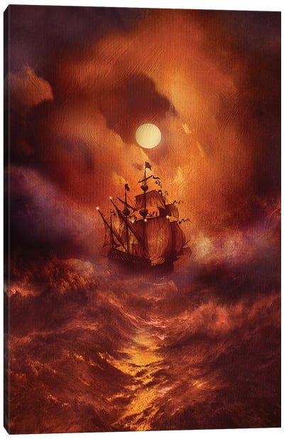 Perfect Storm Canvas Art Print - Nautical Art