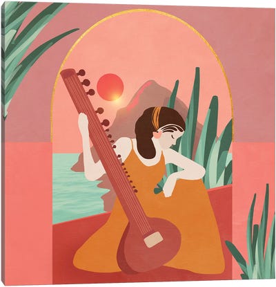 Women In Music 1 Canvas Art Print - Viviana Gonzalez