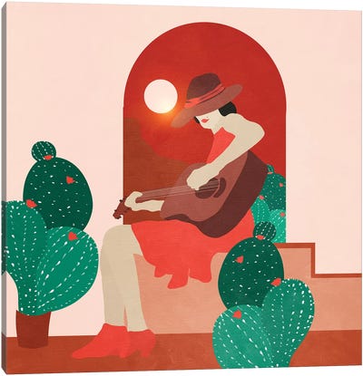 Women In Music 6 Canvas Art Print - Viviana Gonzalez