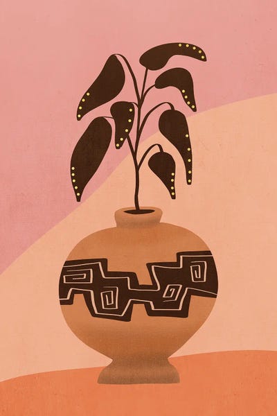 Plant In A Pot IV by Viviana Gonzalez canvas print