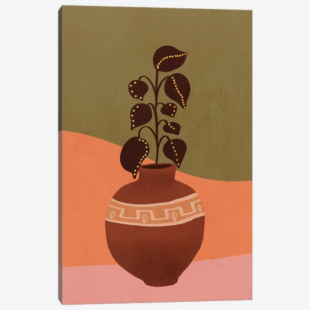 Plant In A Pot VI Canvas Print #VGO155} by Viviana Gonzalez Canvas Art