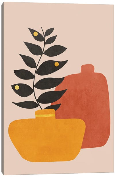 Plant In A Pot I Canvas Art Print - Viviana Gonzalez
