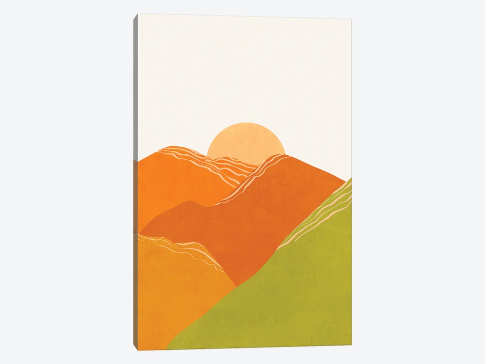 Minimal Abstract Sunset Iii by Viviana Gonzalez 1-piece Art Print