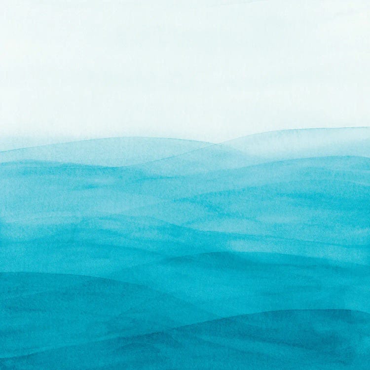 Watercolor Abstract Waves II