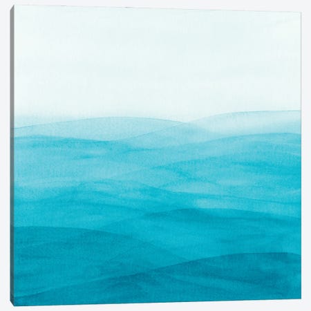 Watercolor Abstract Waves II Canvas Print #VGO170} by Viviana Gonzalez Art Print