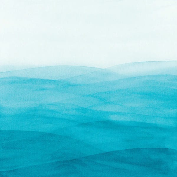 Watercolor Abstract Waves II