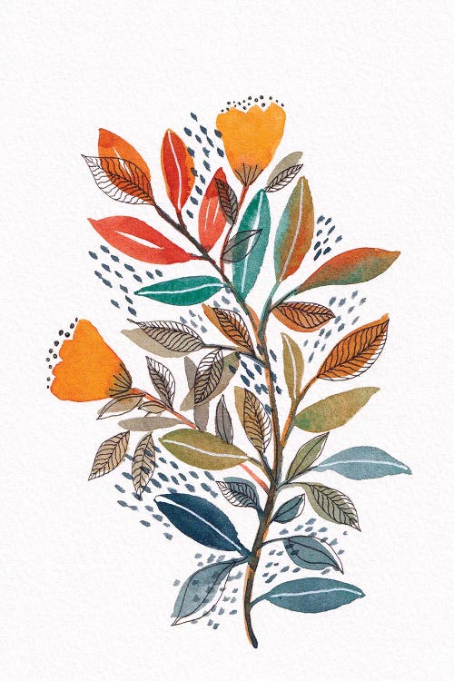 Modern Watercolor Botanicals II