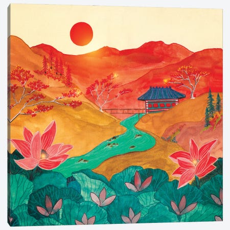 Japanese Mountains Canvas Print #VGO180} by Viviana Gonzalez Canvas Art