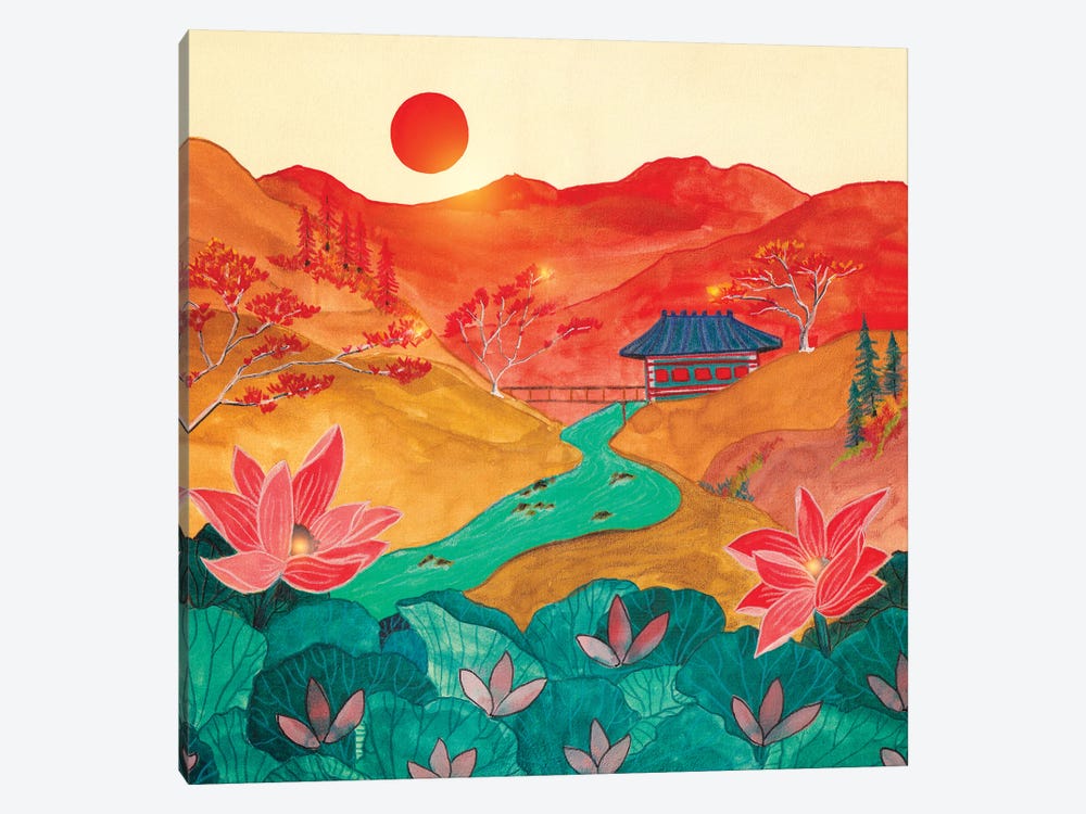 Japanese Mountains by Viviana Gonzalez 1-piece Art Print
