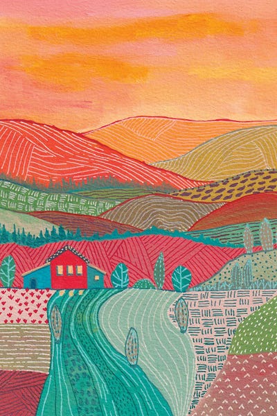 Patchwork Landscapes: Warm Landscape by Viviana Gonzalez