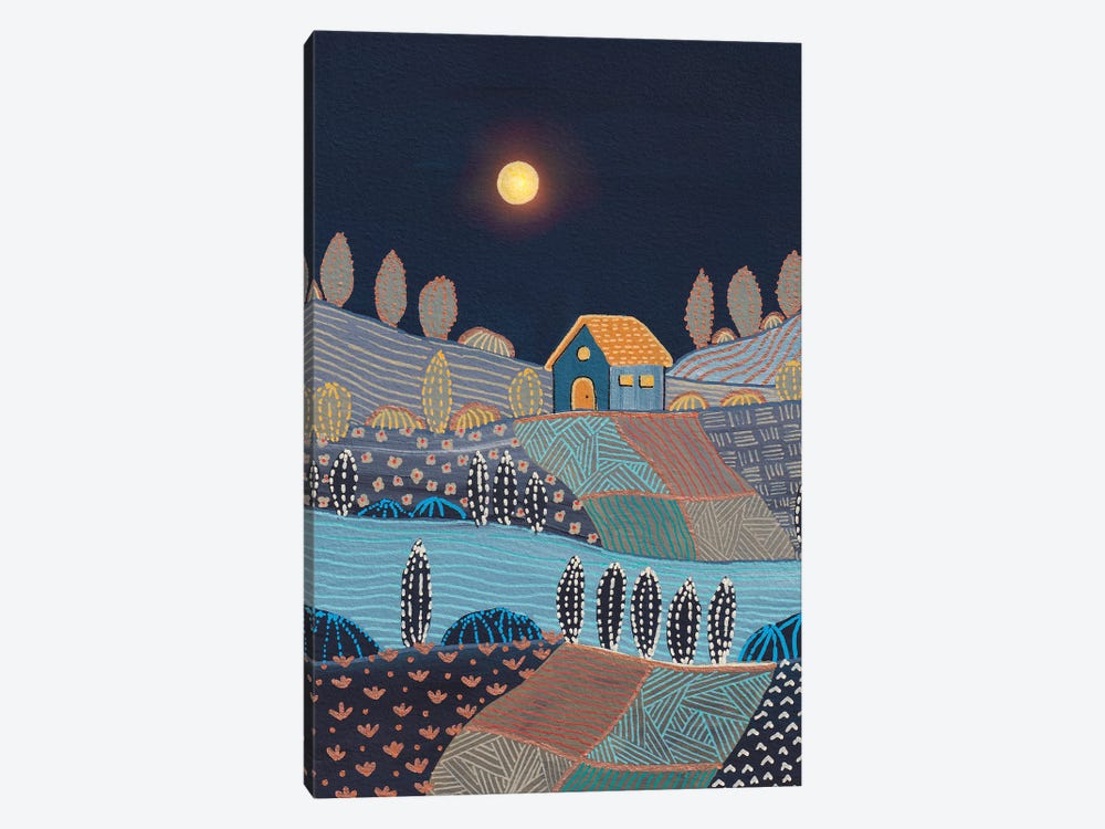 Midnight Landscape by Viviana Gonzalez 1-piece Canvas Art Print