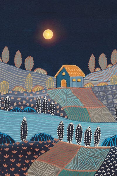 Patchwork Landscapes: Midnight Landscape by Viviana Gonzalez