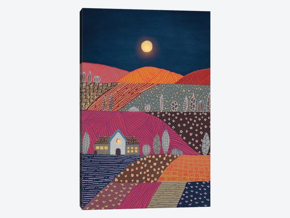 Midnight Landscape II by Viviana Gonzalez 1-piece Canvas Art Print