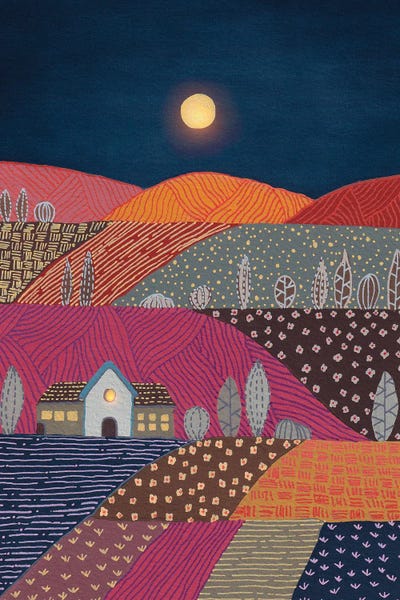 Patchwork Landscapes: Midnight Landscape II by Viviana Gonzalez