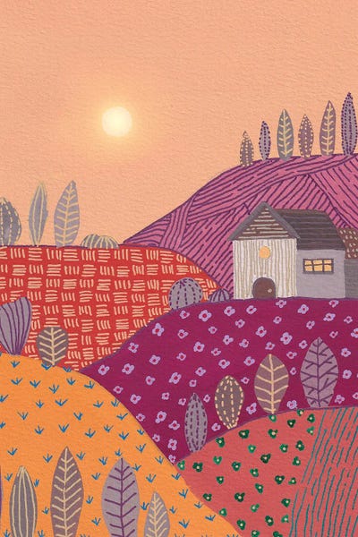 Patchwork Landscapes: Warm Landscape II by Viviana Gonzalez