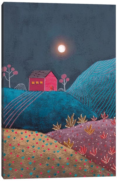 Midnight Landscape III Canvas Art Print - Viviana Gonzalez