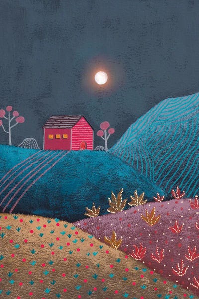 Patchwork Landscapes: Midnight Landscape III by Viviana Gonzalez